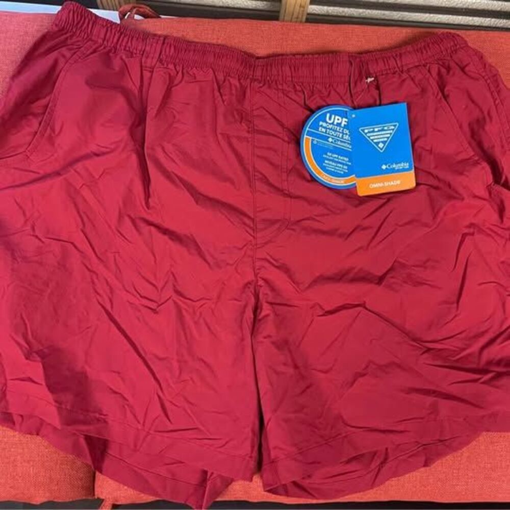 NEW Men’s Columbia Swim Shorts size XL Red Backcast III Water Short